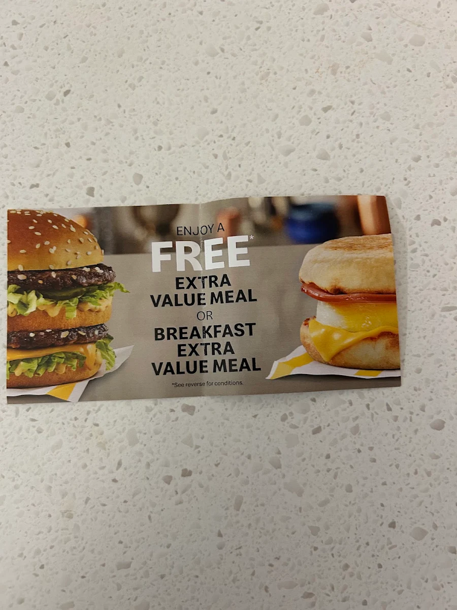 Menu, McDonald's