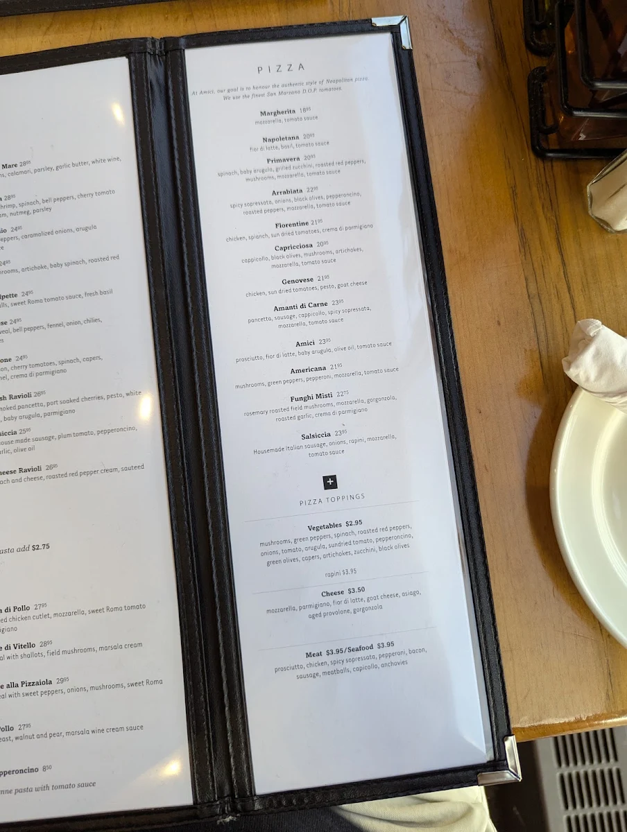 Menu, Amici
