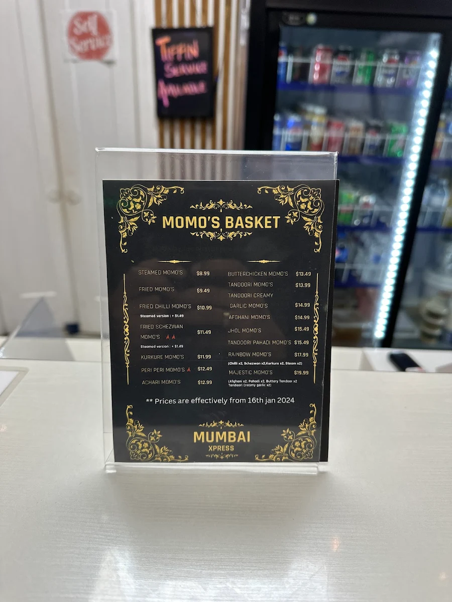 Menu, Mumbai Xpress