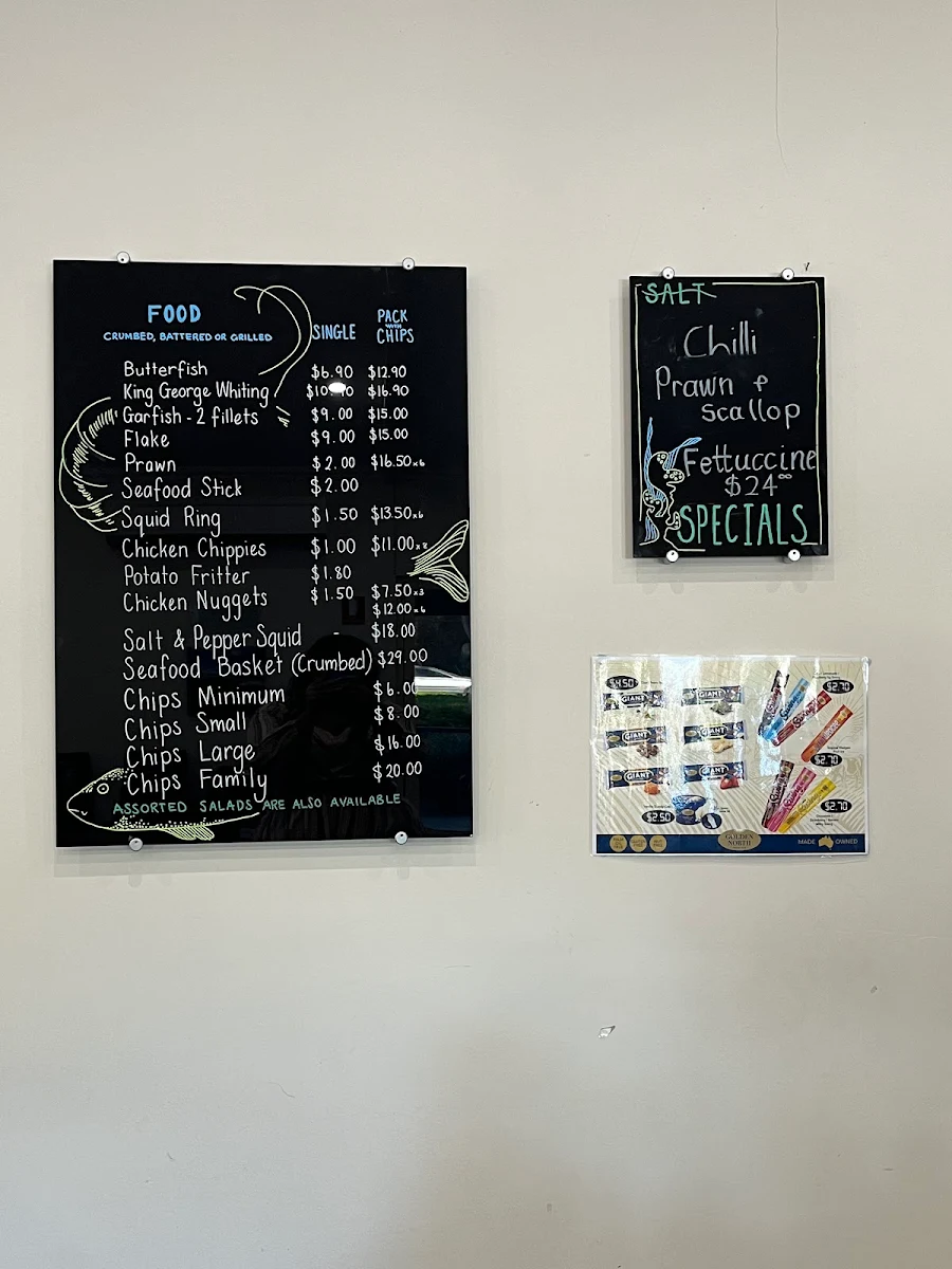 Menu, Salt Food & Events