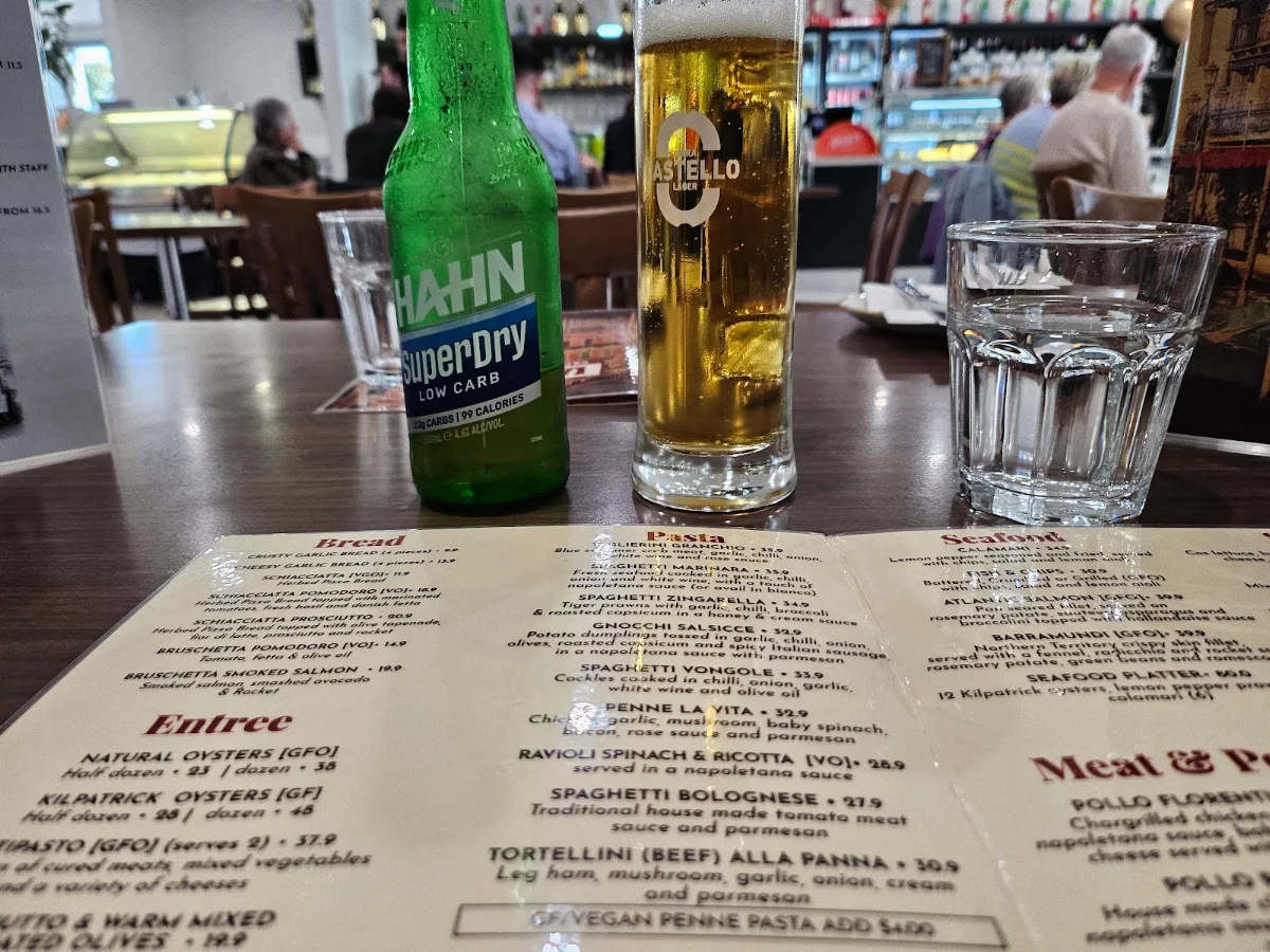 Menu, La Vita Ristorante Cafe