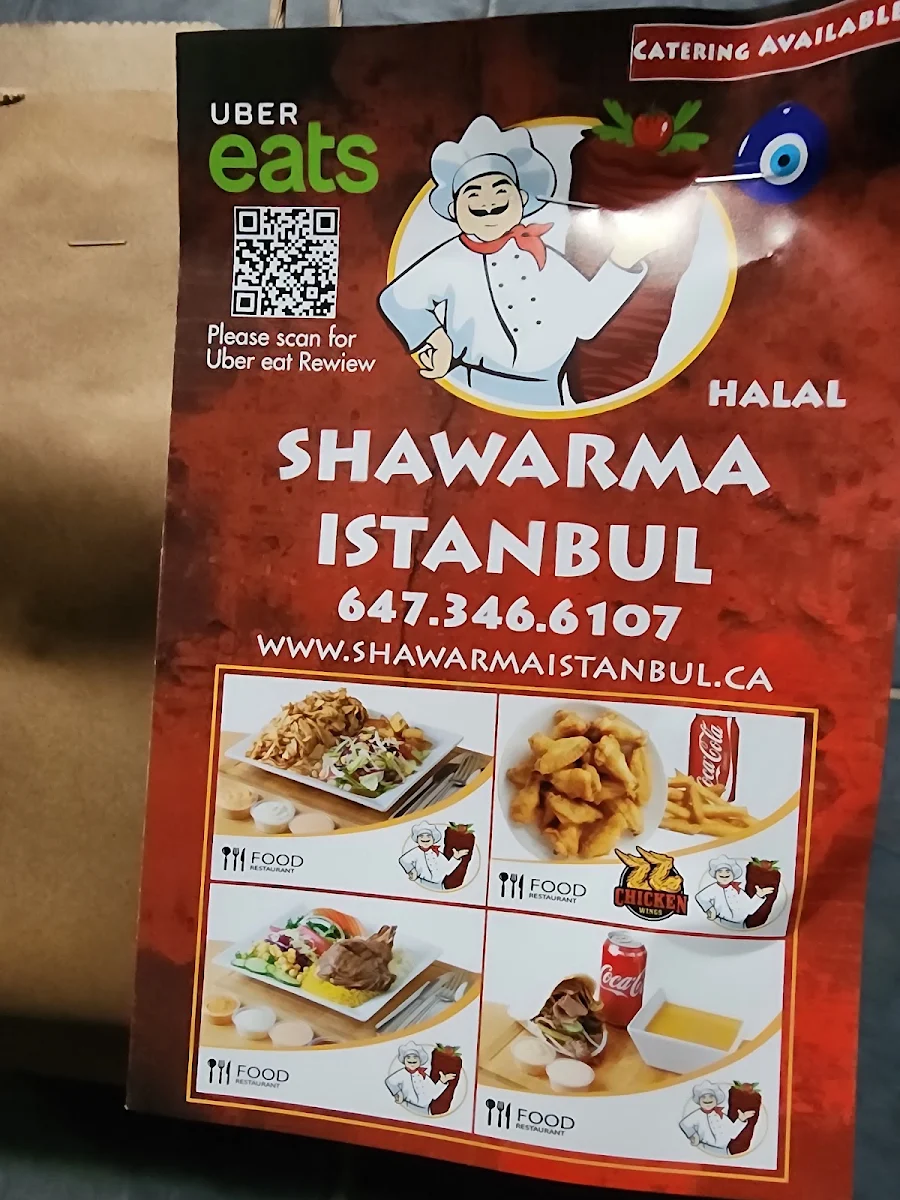 Menu, Shawarma Istanbul