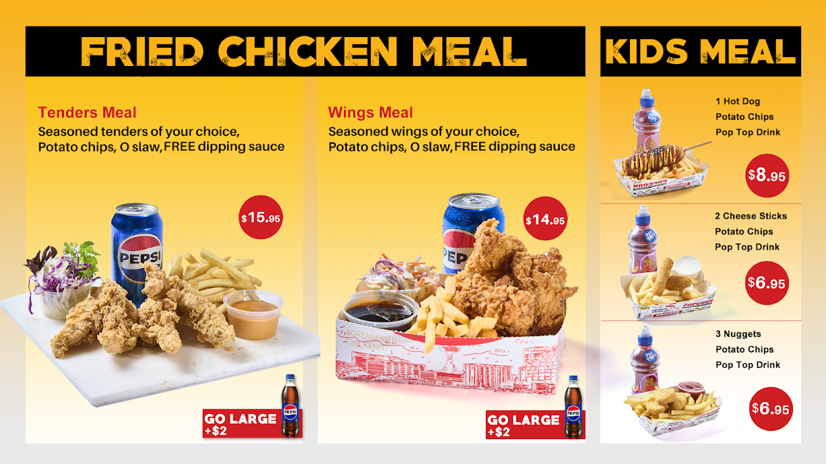 Menu, O Chicken Kotara Westfield