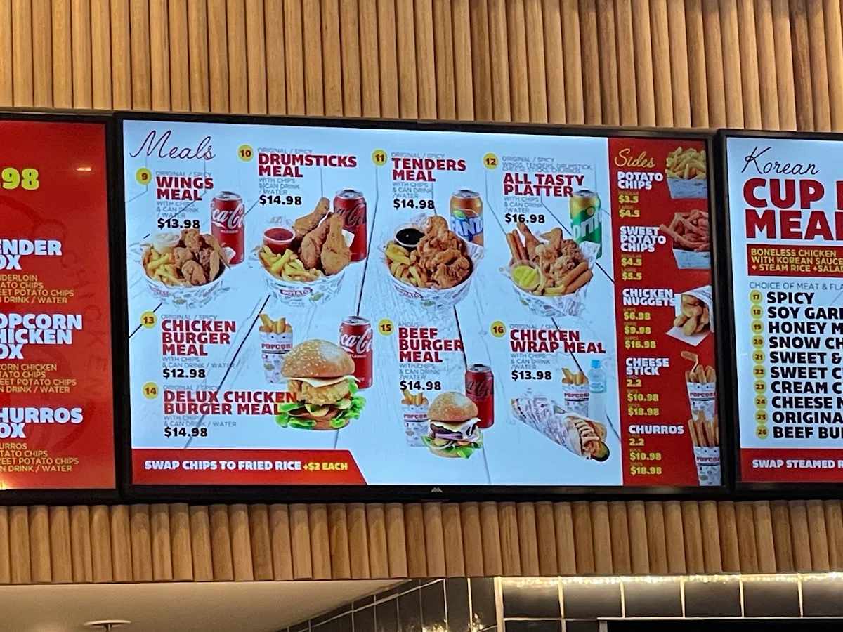 Menu, O Chicken Kotara Westfield