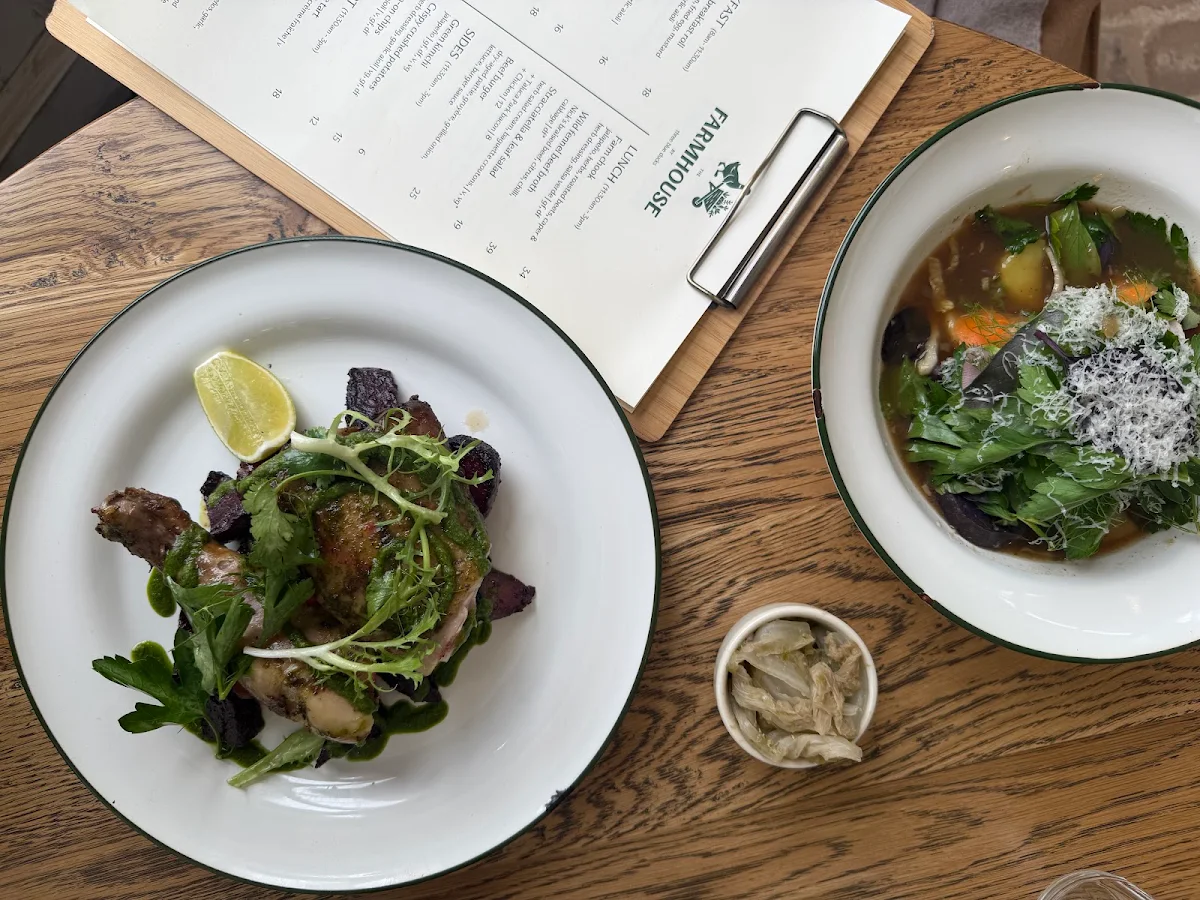 Menu, The Farmhouse cafe and store by Three Blue Ducks
