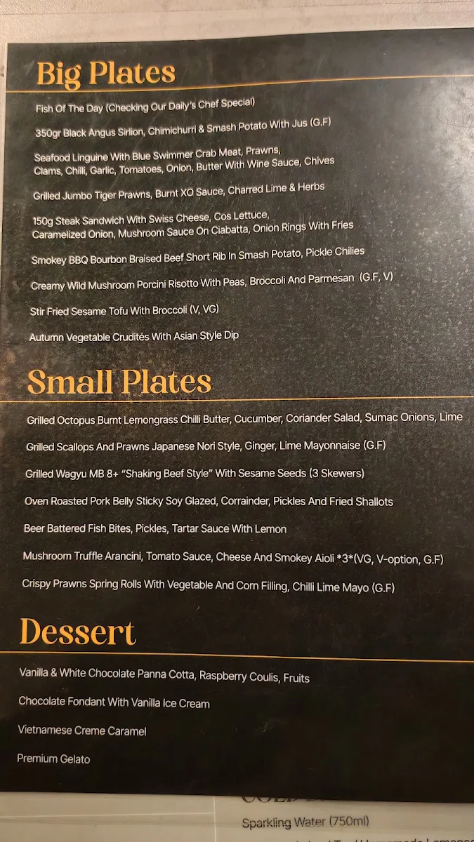 Menu, The Partisan