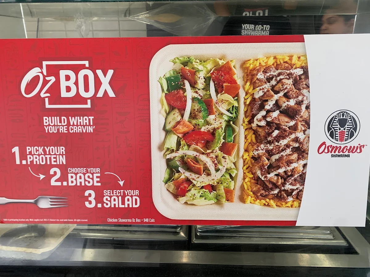 Menu, Osmow's Shawarma