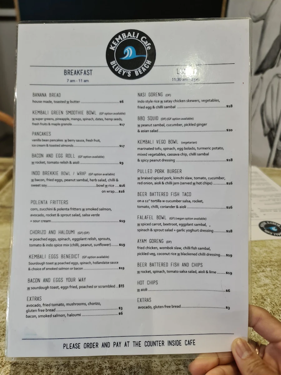 Menu, Kembali Cafe