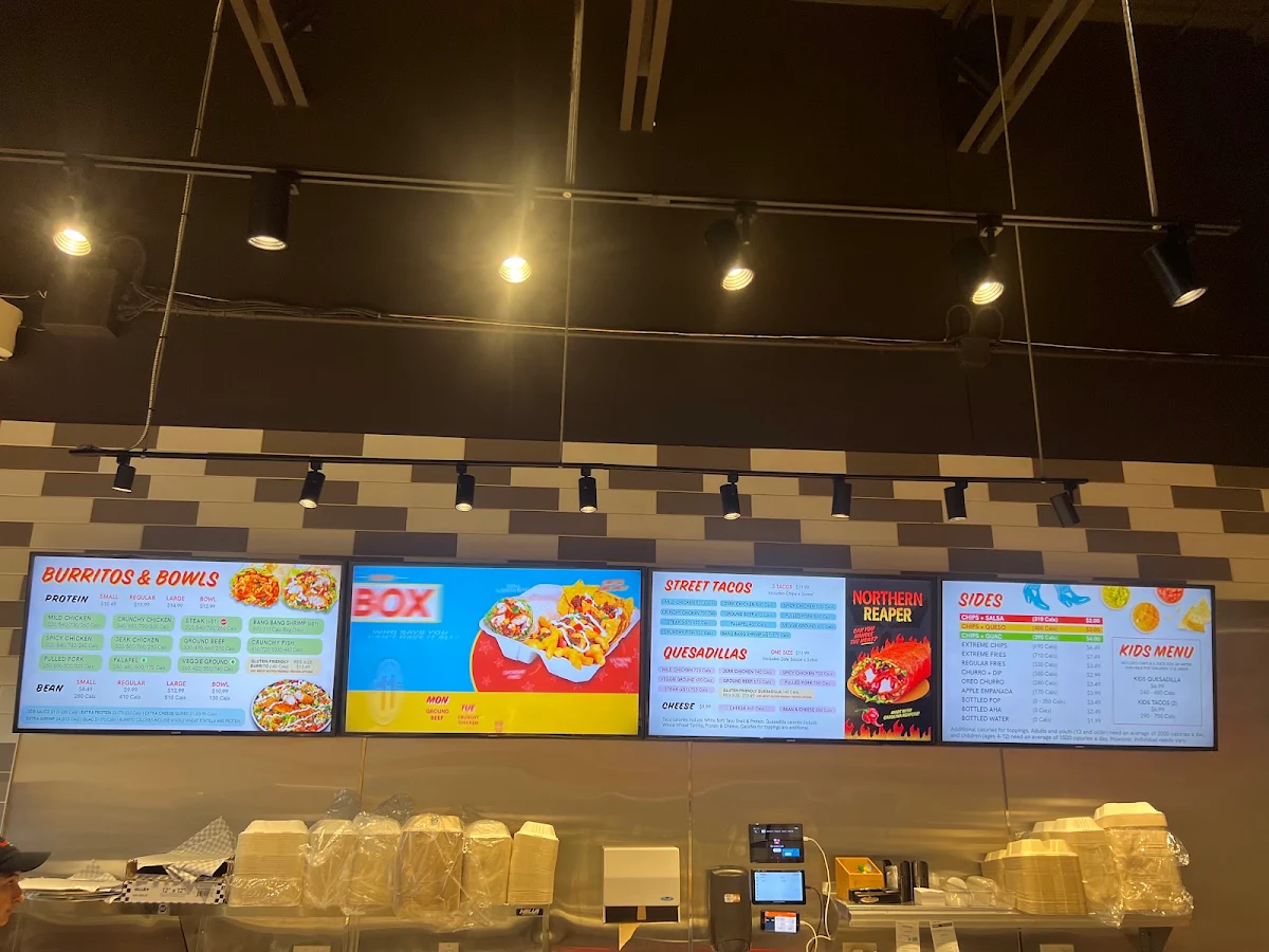 Menu, barBURRITO