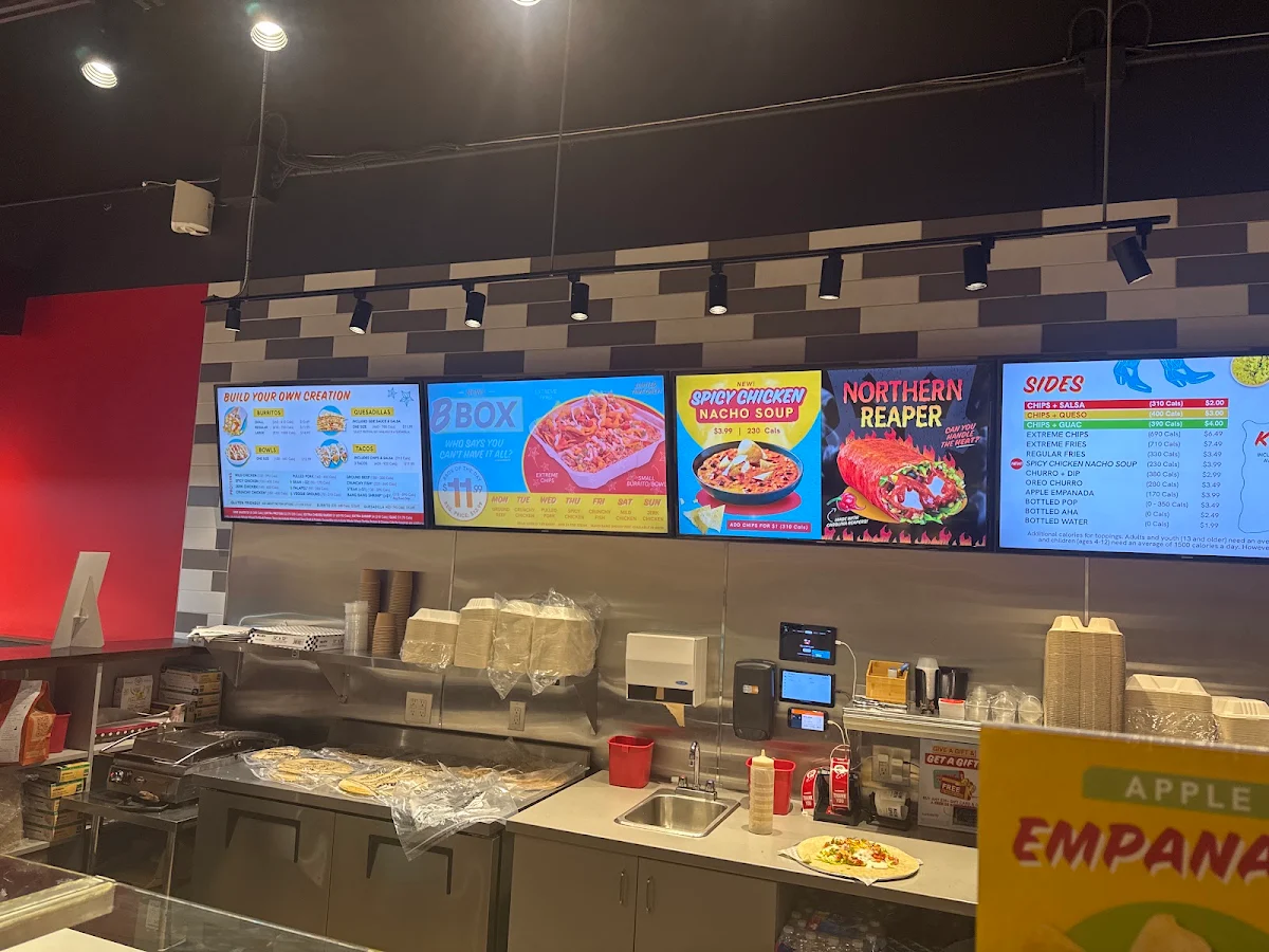 Menu, barBURRITO