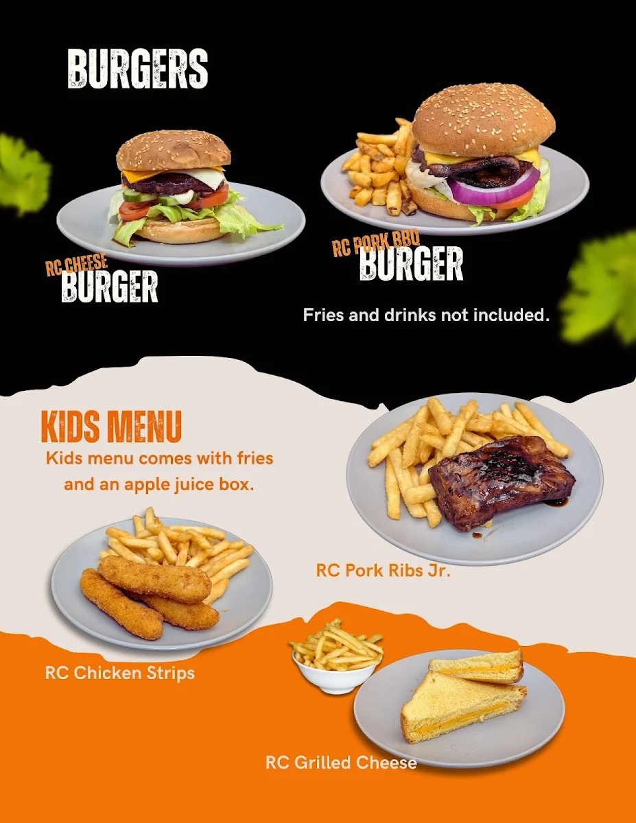 Menu, Rice Craving Asian Cuisine Ltd.