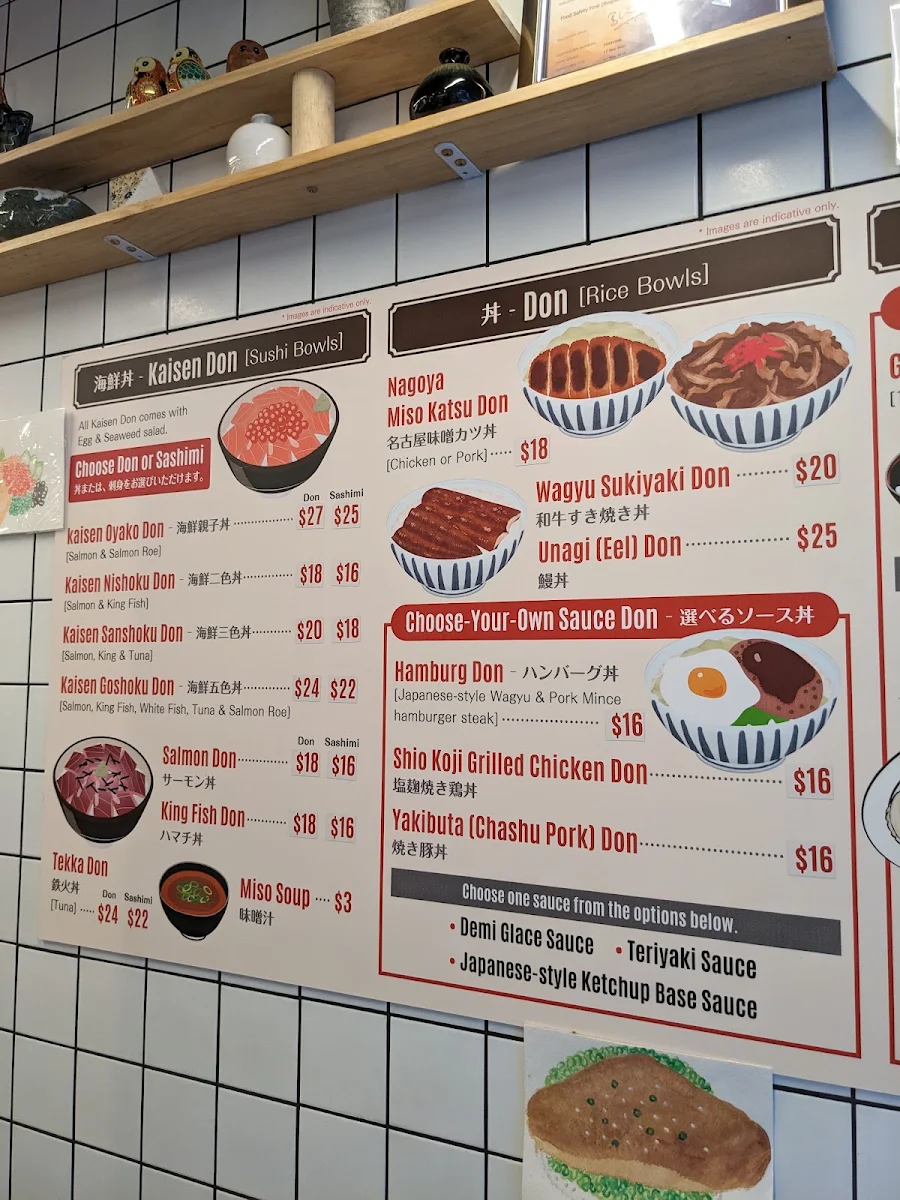 Menu, Roman Tei Taruhachi