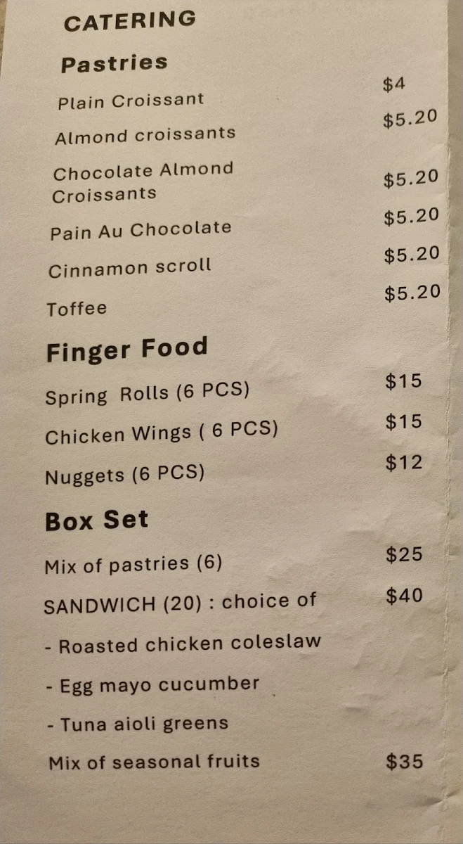 Menu, Miss Malay