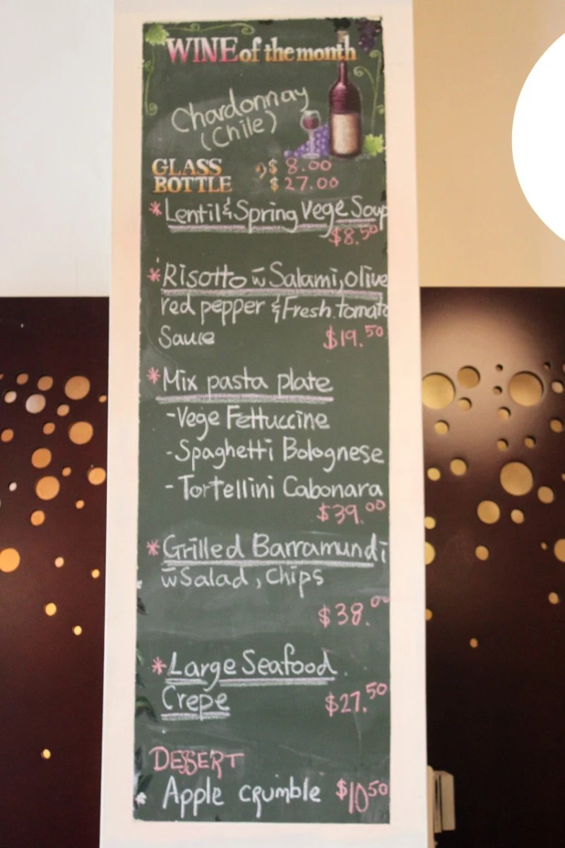 Menu, Copperwood Restaurant