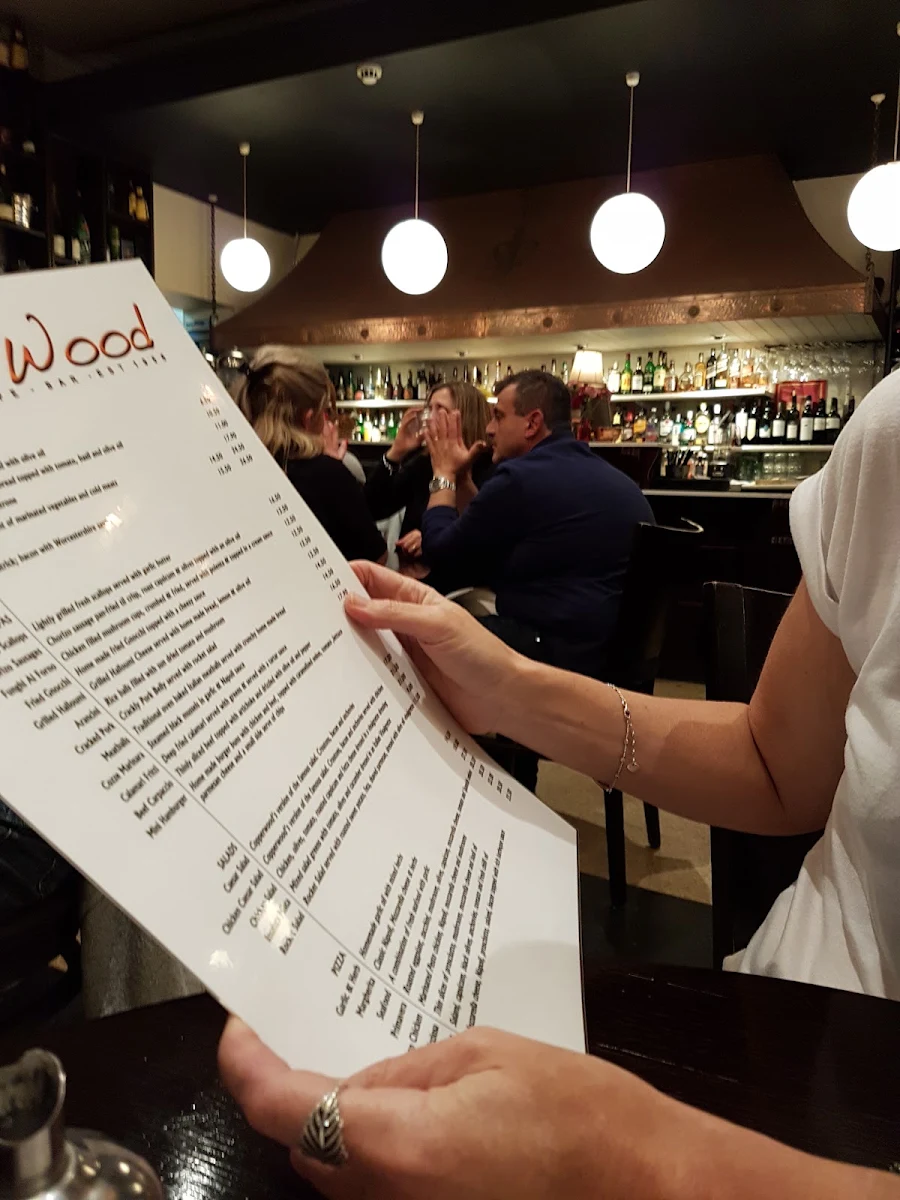 Menu, Copperwood Restaurant