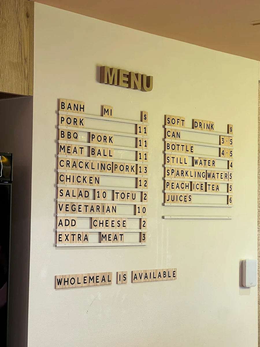 Menu, Marrickville Pork Roll Victoria Cross