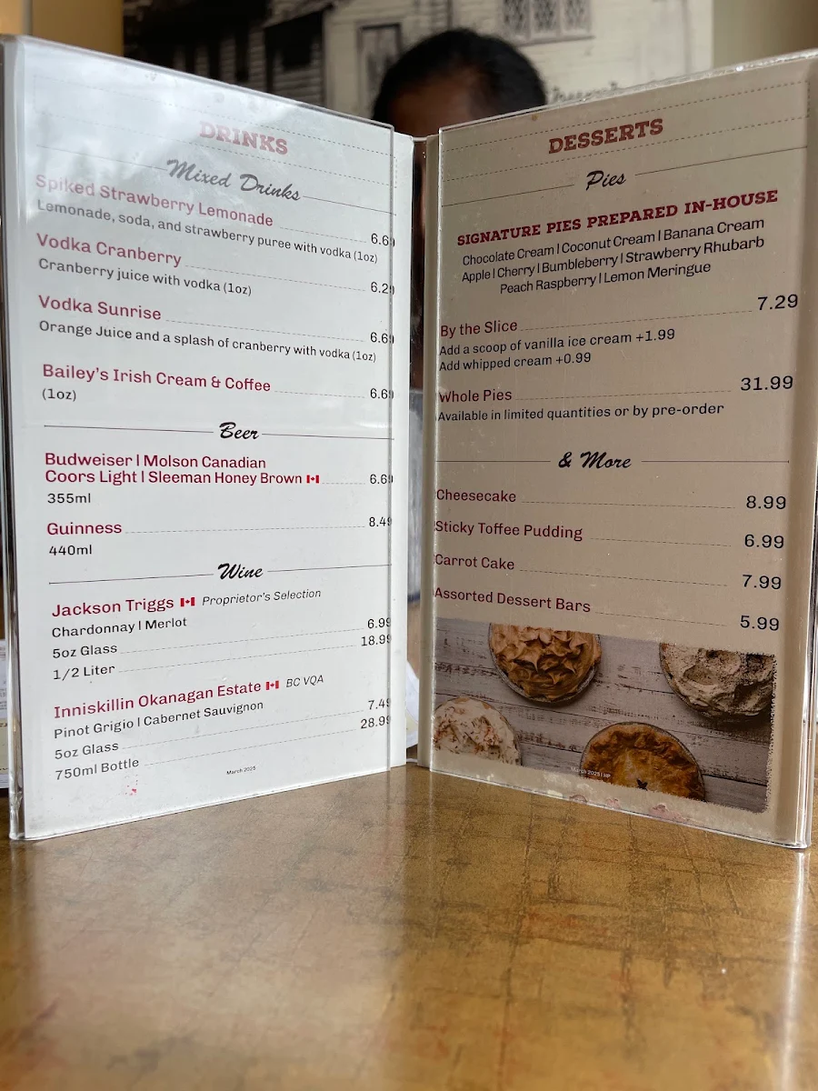 Menu, Home Restaurant