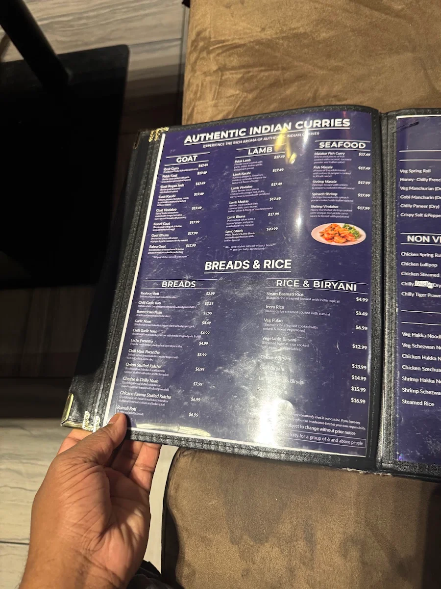 Menu, 7 Spice Bistro – Authentic Indian Restaurant | Hakka Cuisine | Catering service | Food Truck Catering Brampton