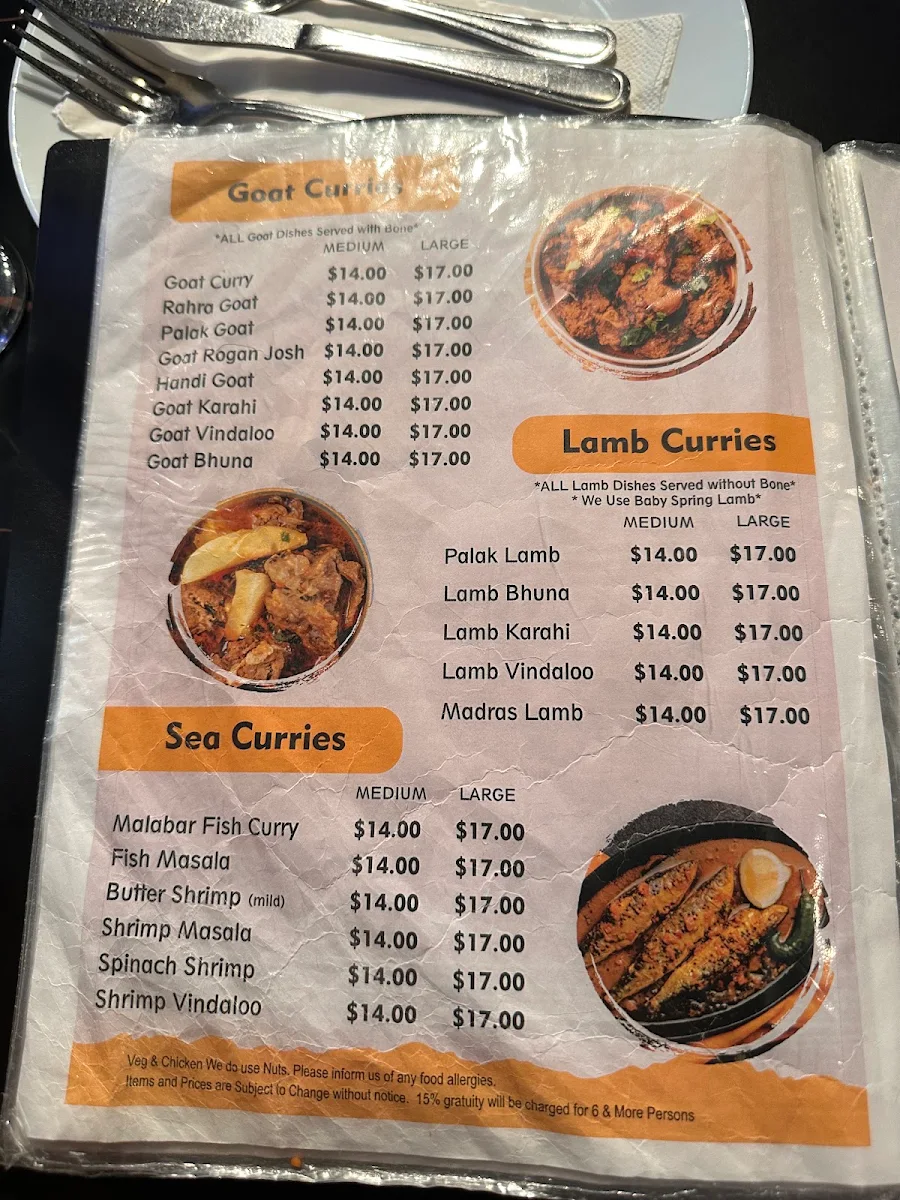 Menu, 7 Spice Bistro – Authentic Indian Restaurant | Hakka Cuisine | Catering service | Food Truck Catering Brampton