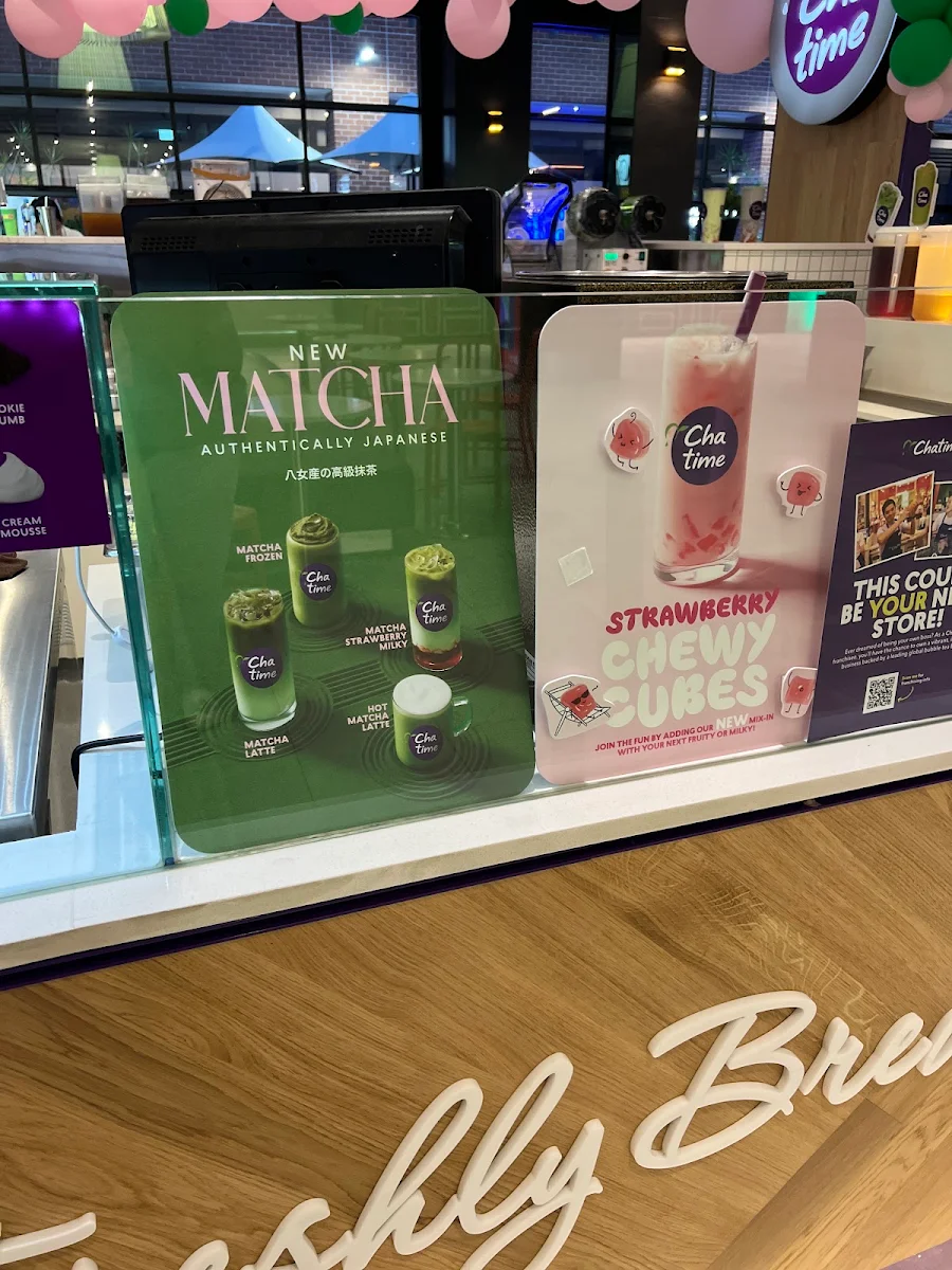 Menu, Chatime Wetherill Park