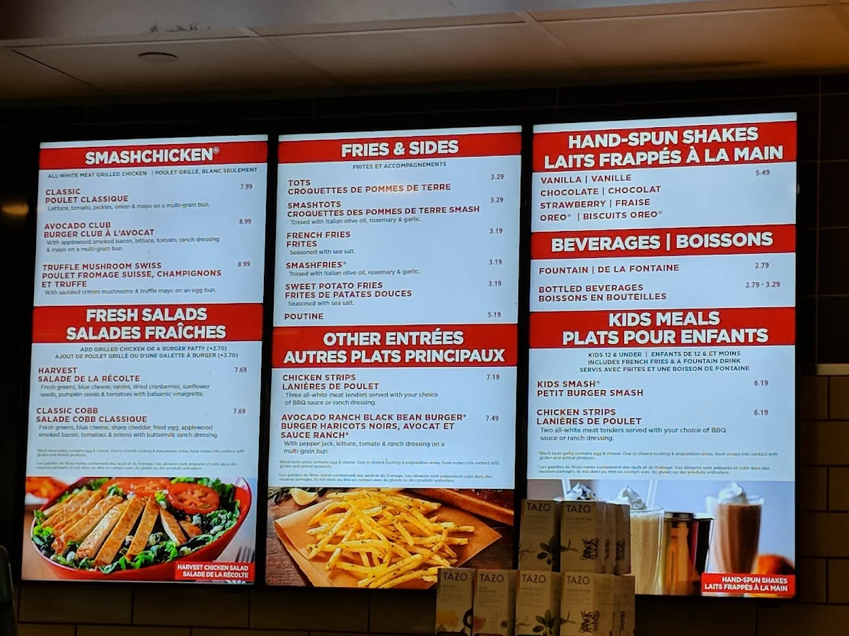 Menu, Smashburger