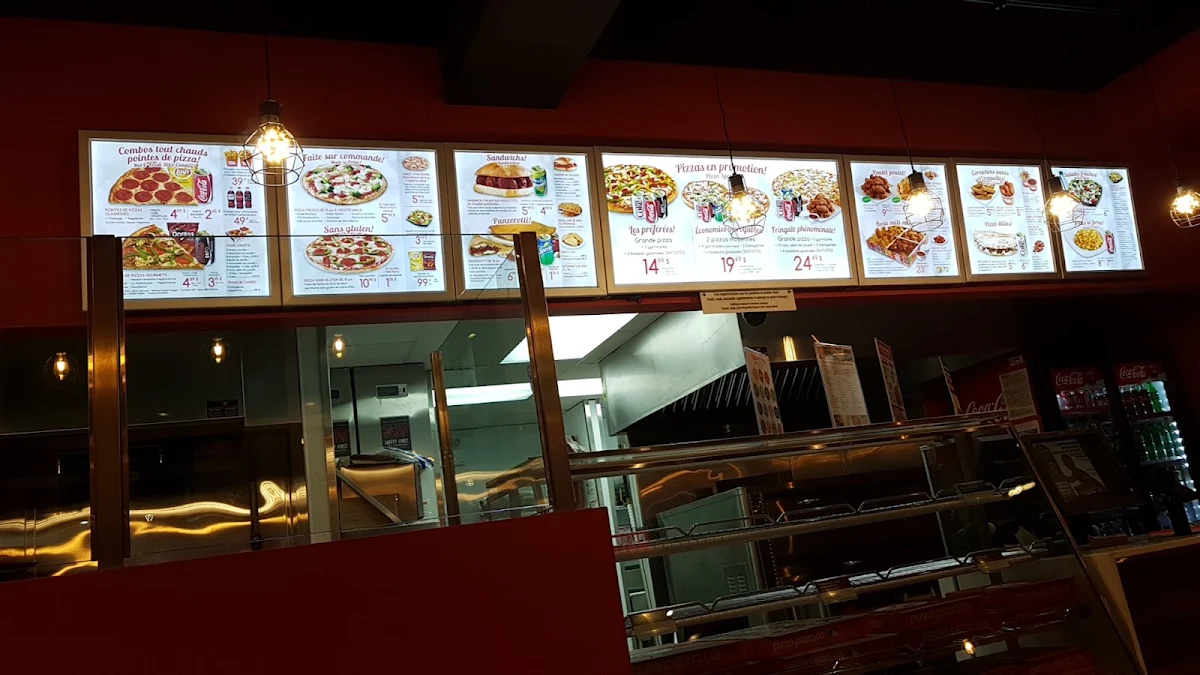 Menu, Pizza Pizza