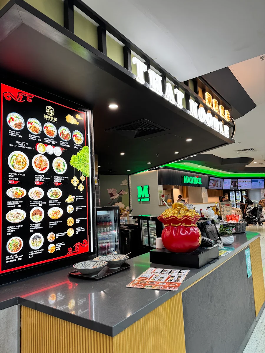Menu, That Noodle Garden City