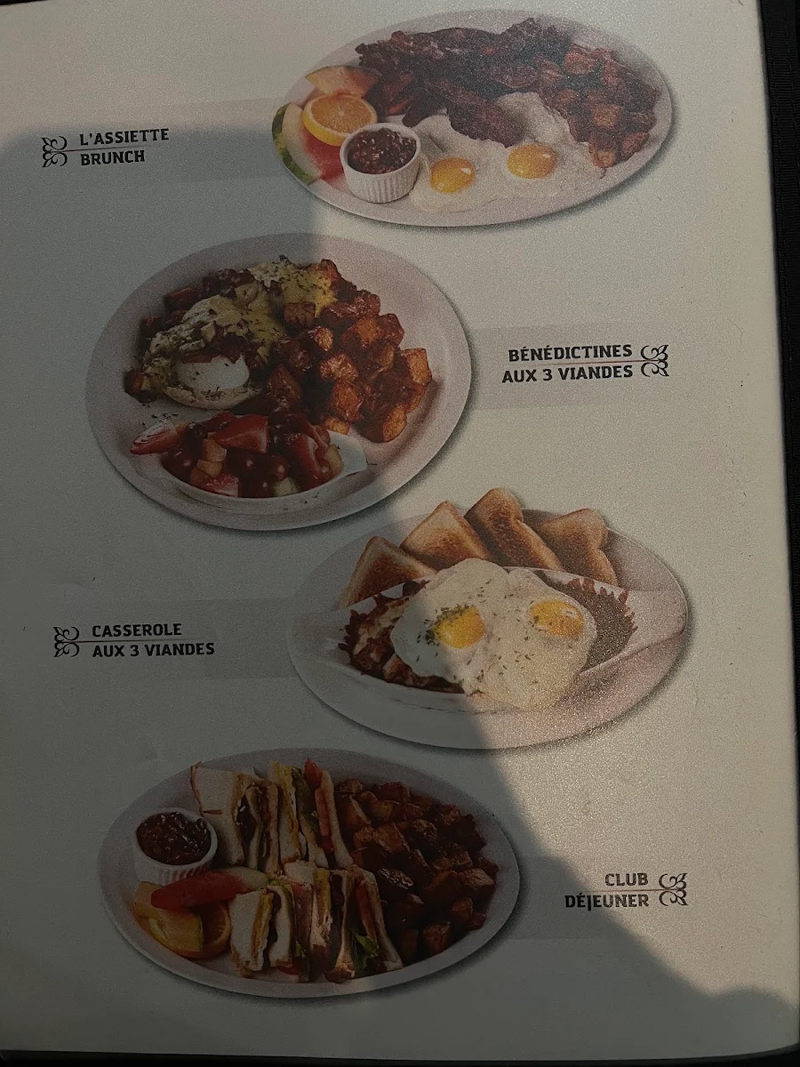 Menu, St-Christoph Restaurant