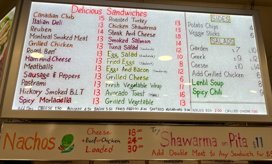 Menu, Cream n Sugar Cafe and Bistro