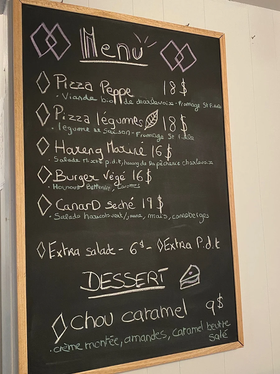 Menu, GABILE Restaurant