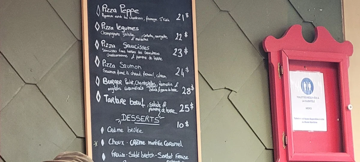 Menu, GABILE Restaurant