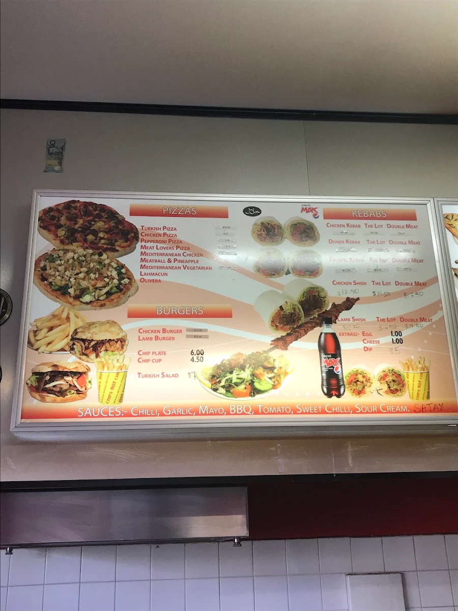 Menu, Korkmaz Kebab House