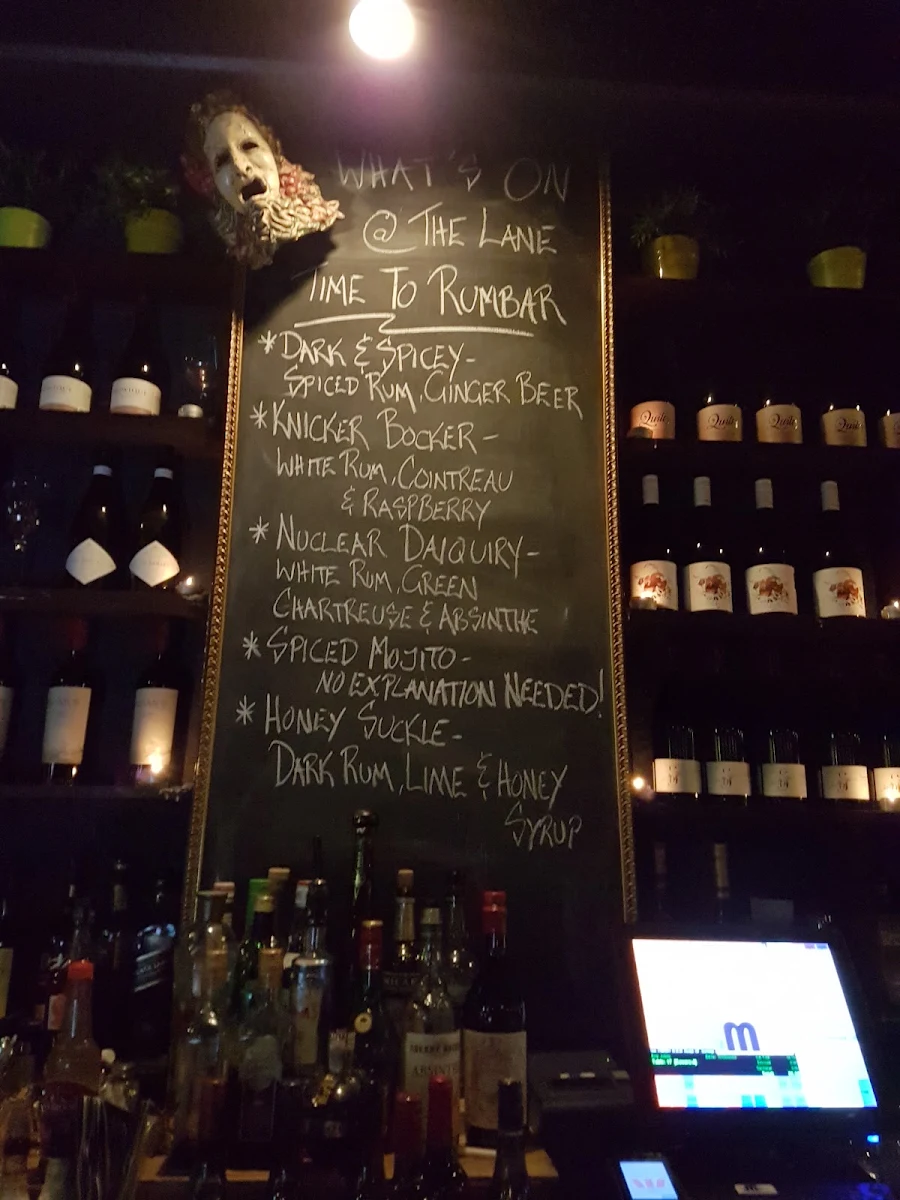 Menu, Croydon Lane Wine & Tapas Bar