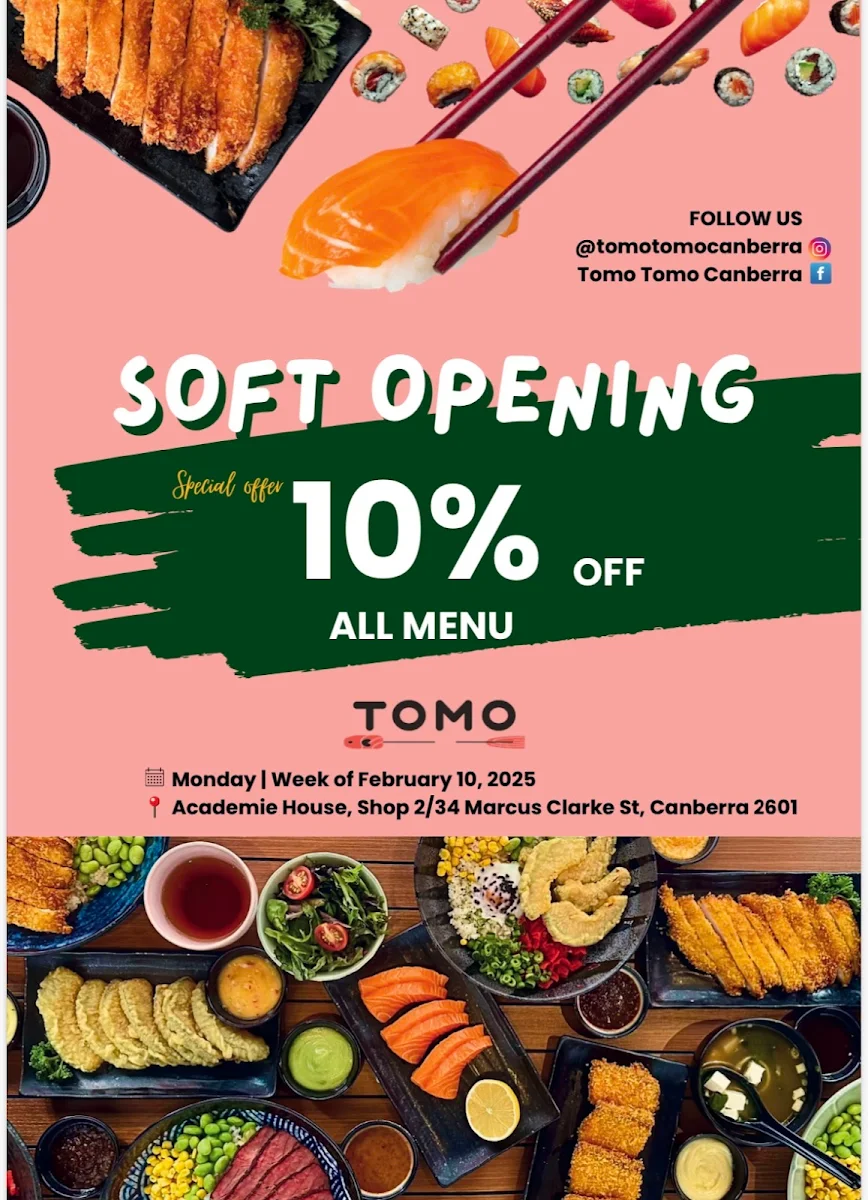 Menu, Tomo Tomo