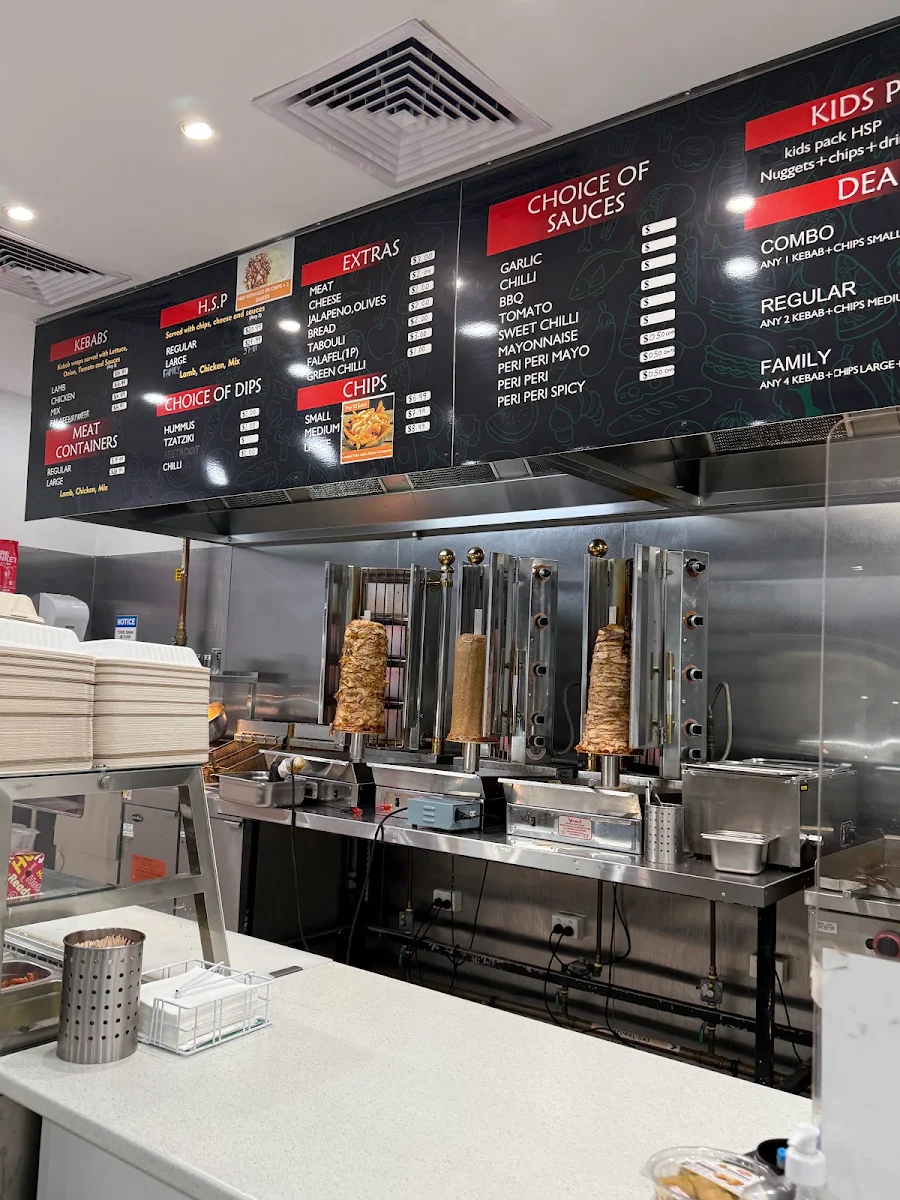 Menu, Kebab Club Tarneit