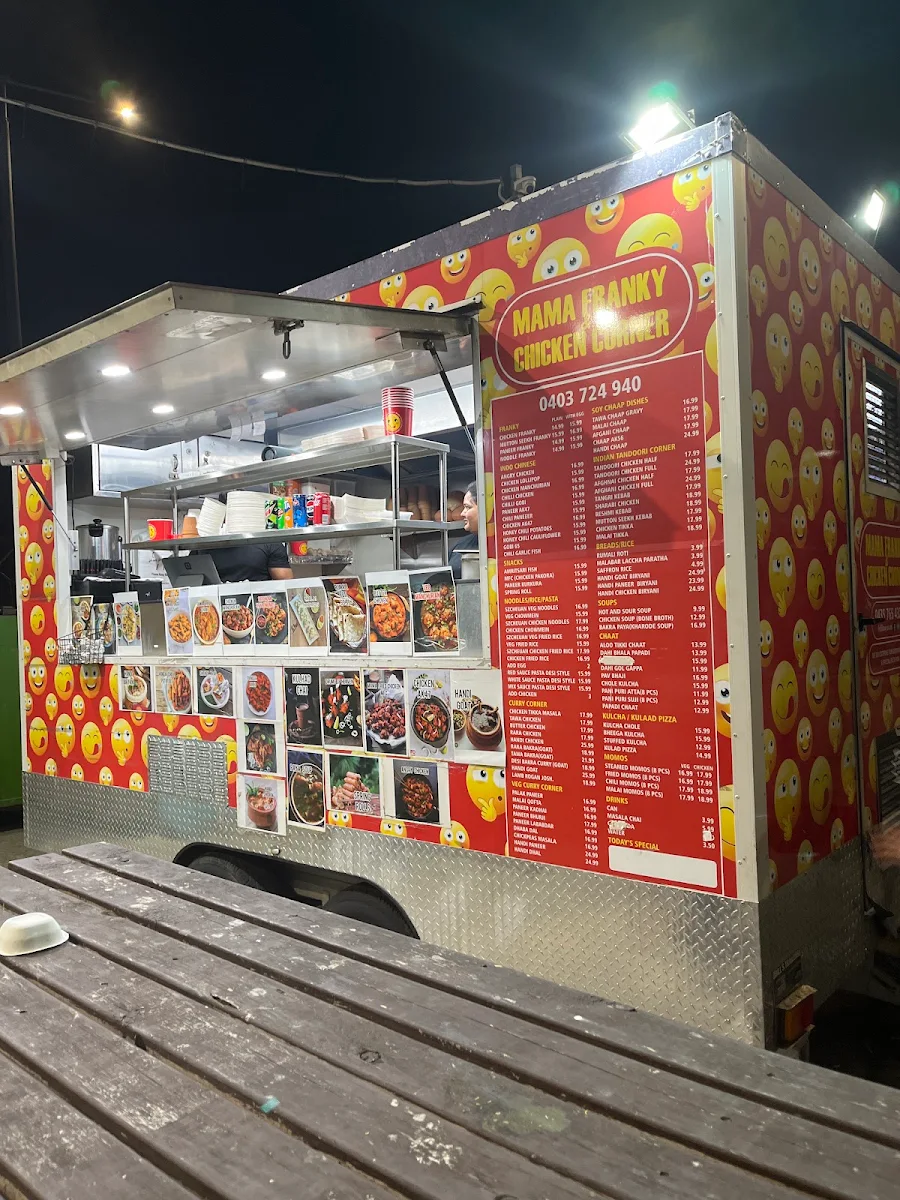 Menu, MAMA FRANKY AND CHICKEN CORNER