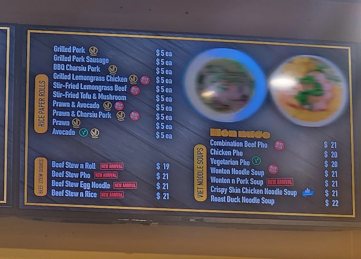 Menu, Crackling - Holland Park West