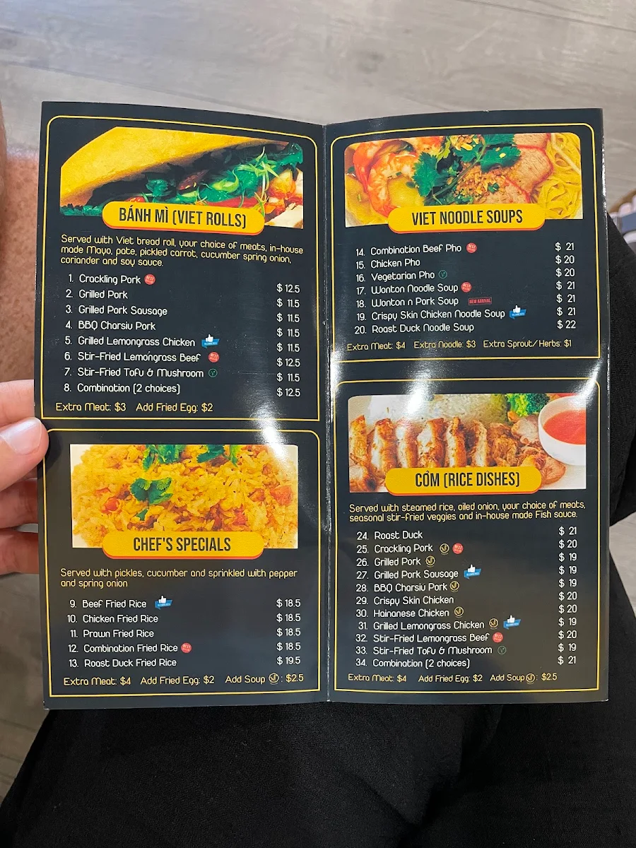 Menu, Crackling - Holland Park West