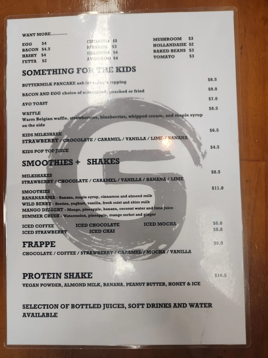 Menu, Modish