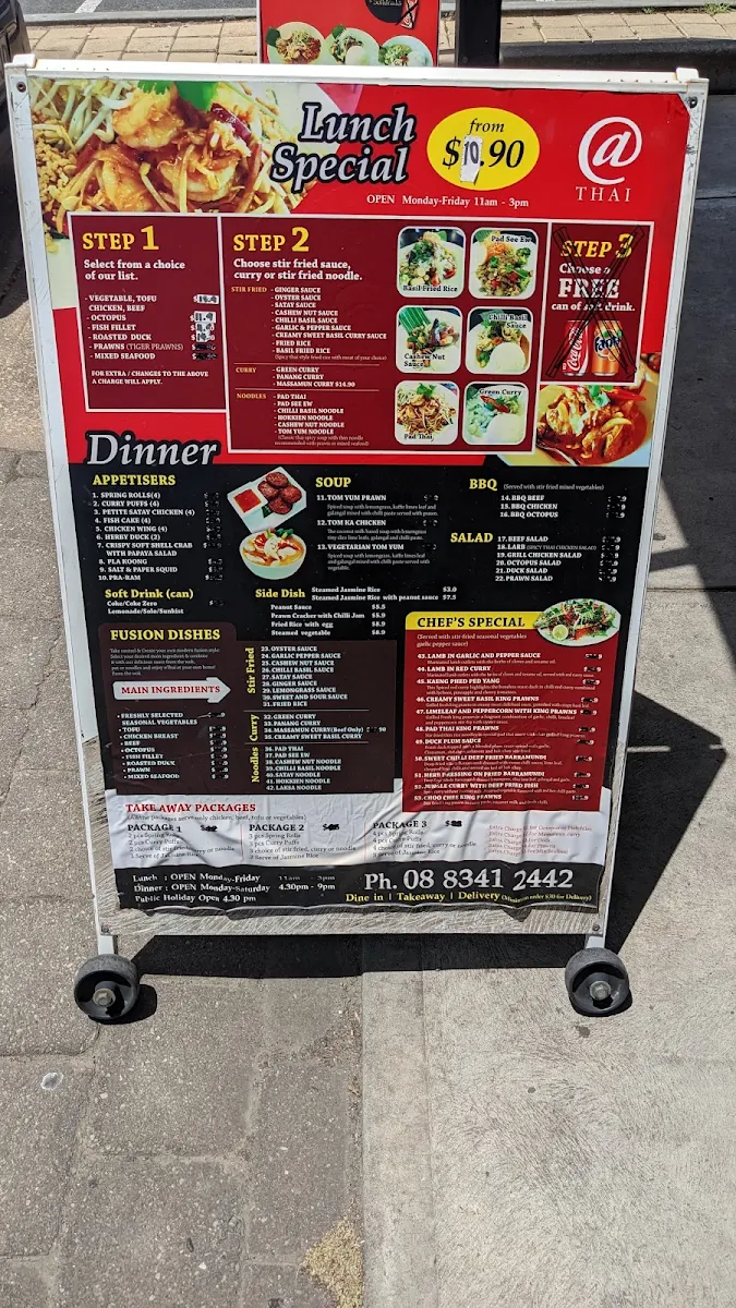 Menu, Pho Hong Tam