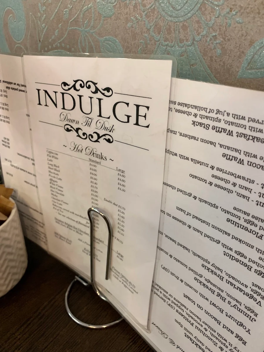 Menu, Desserts by Indulge