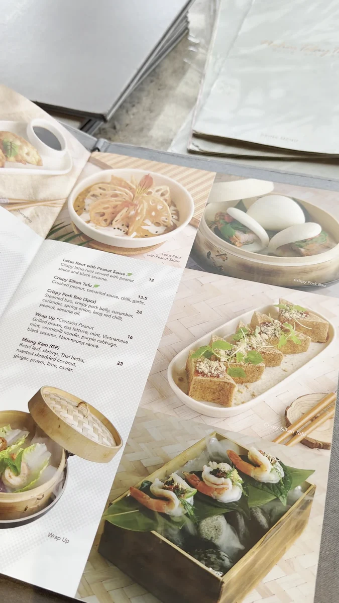 Menu, Nahm Talay Thai Restaurant and Bar