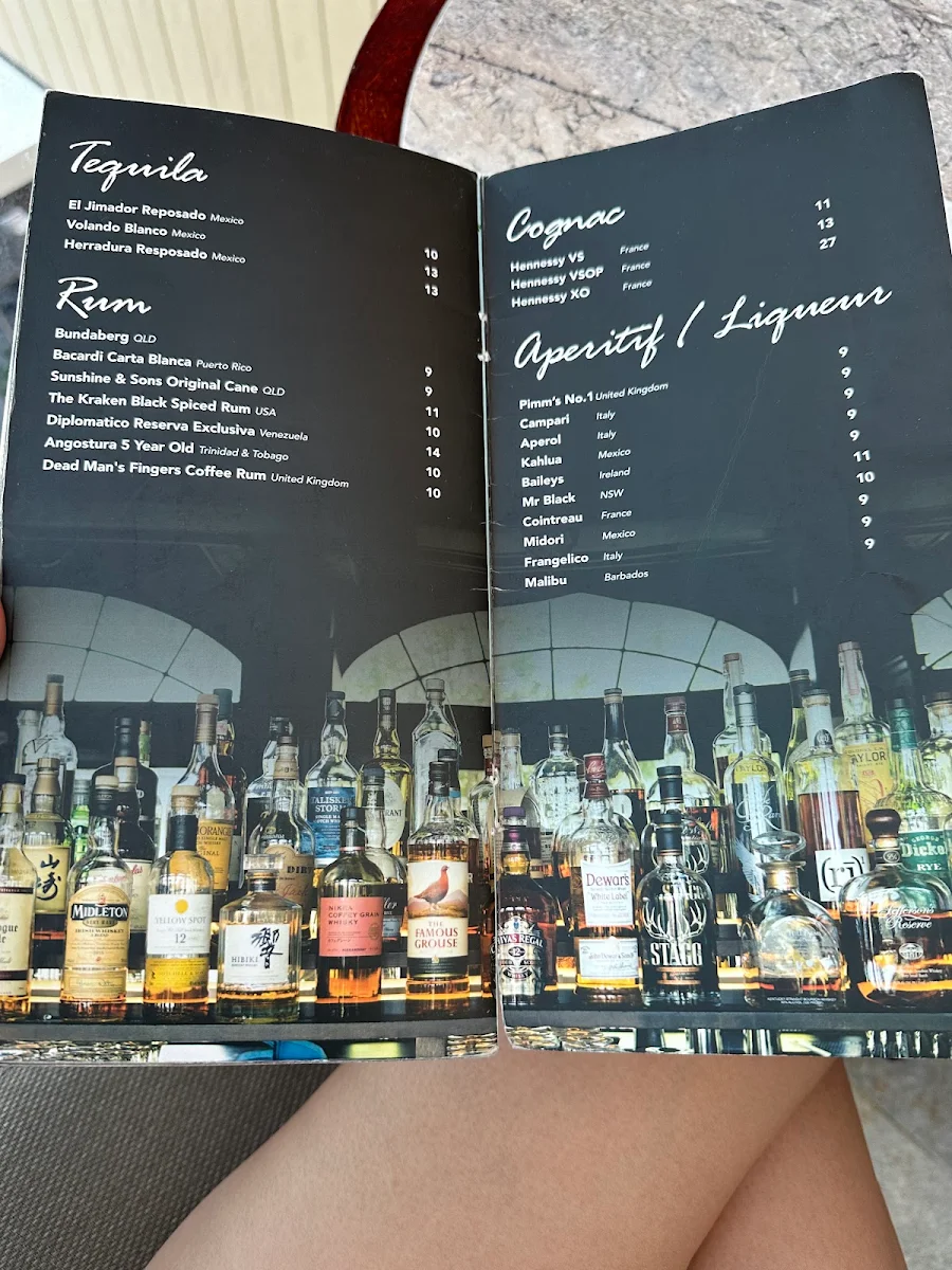 Menu, Nahm Talay Thai Restaurant and Bar