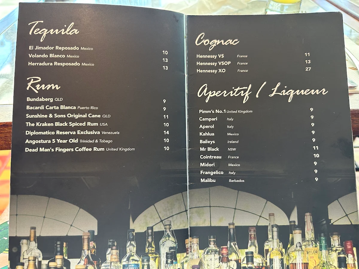 Menu, Nahm Talay Thai Restaurant and Bar