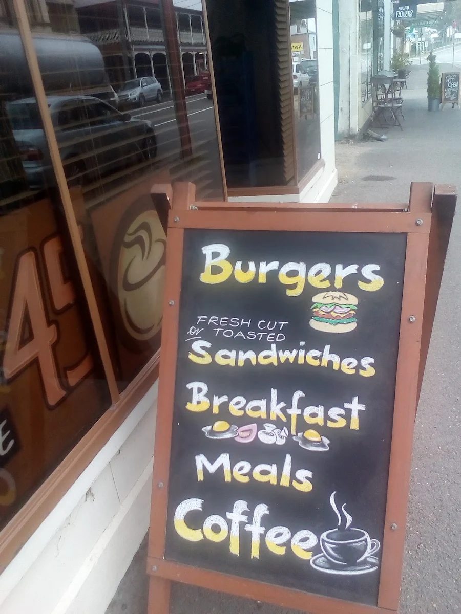 Menu, Cafe 45