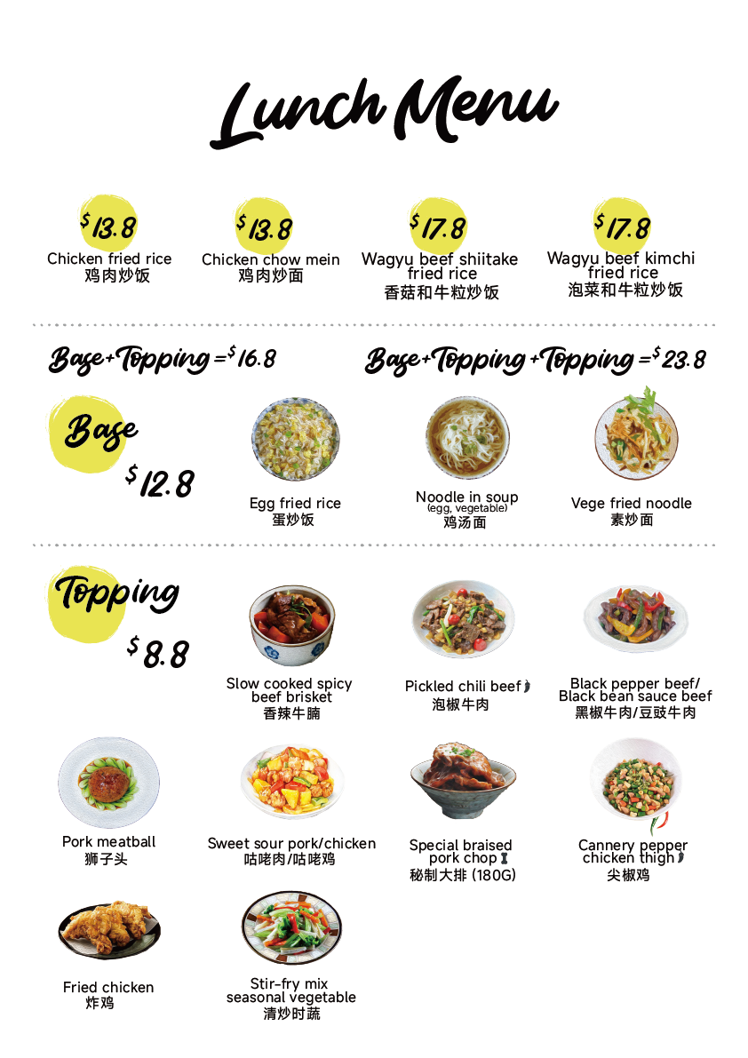Menu, Johnnys Kitchen