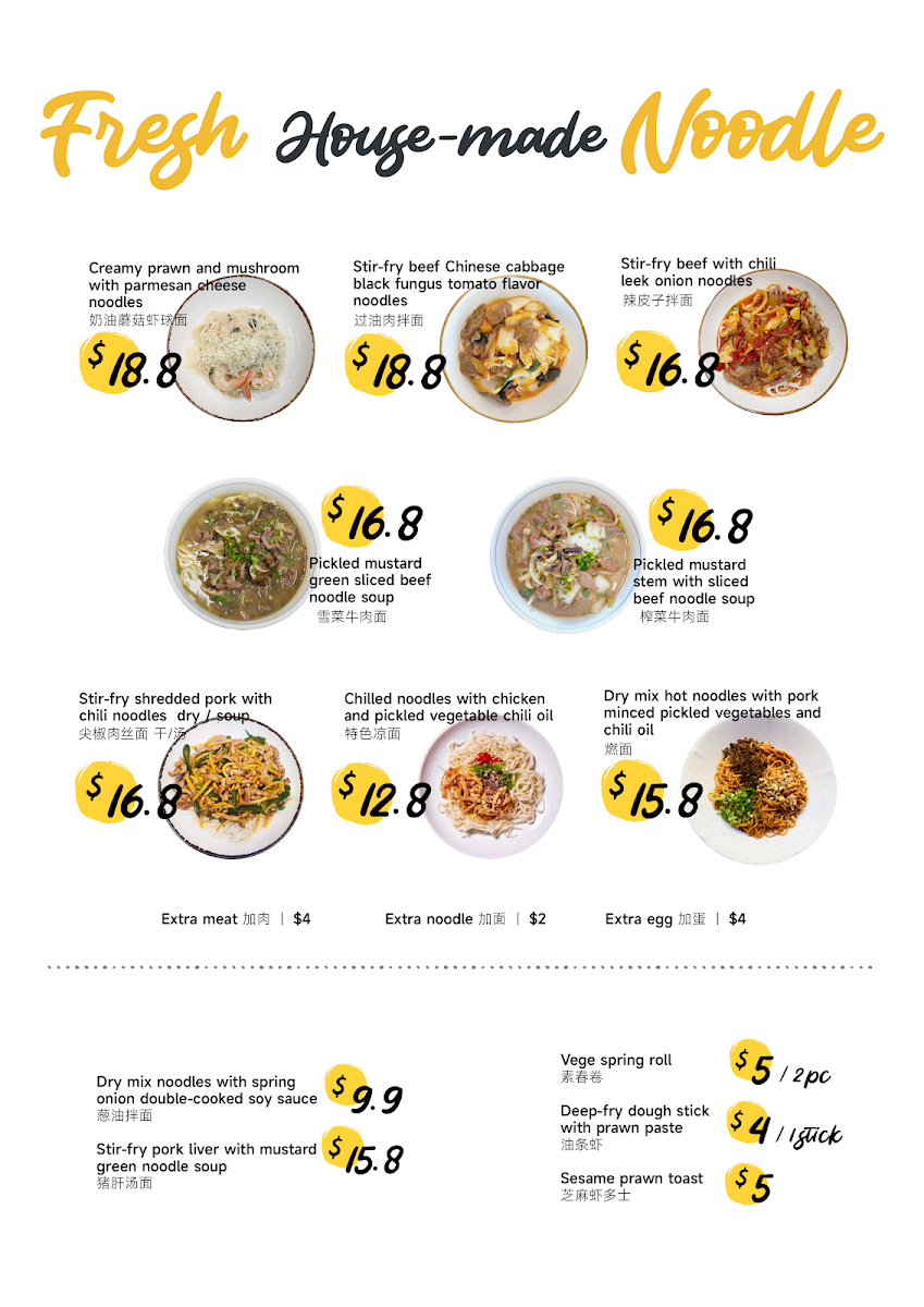 Menu, Johnnys Kitchen