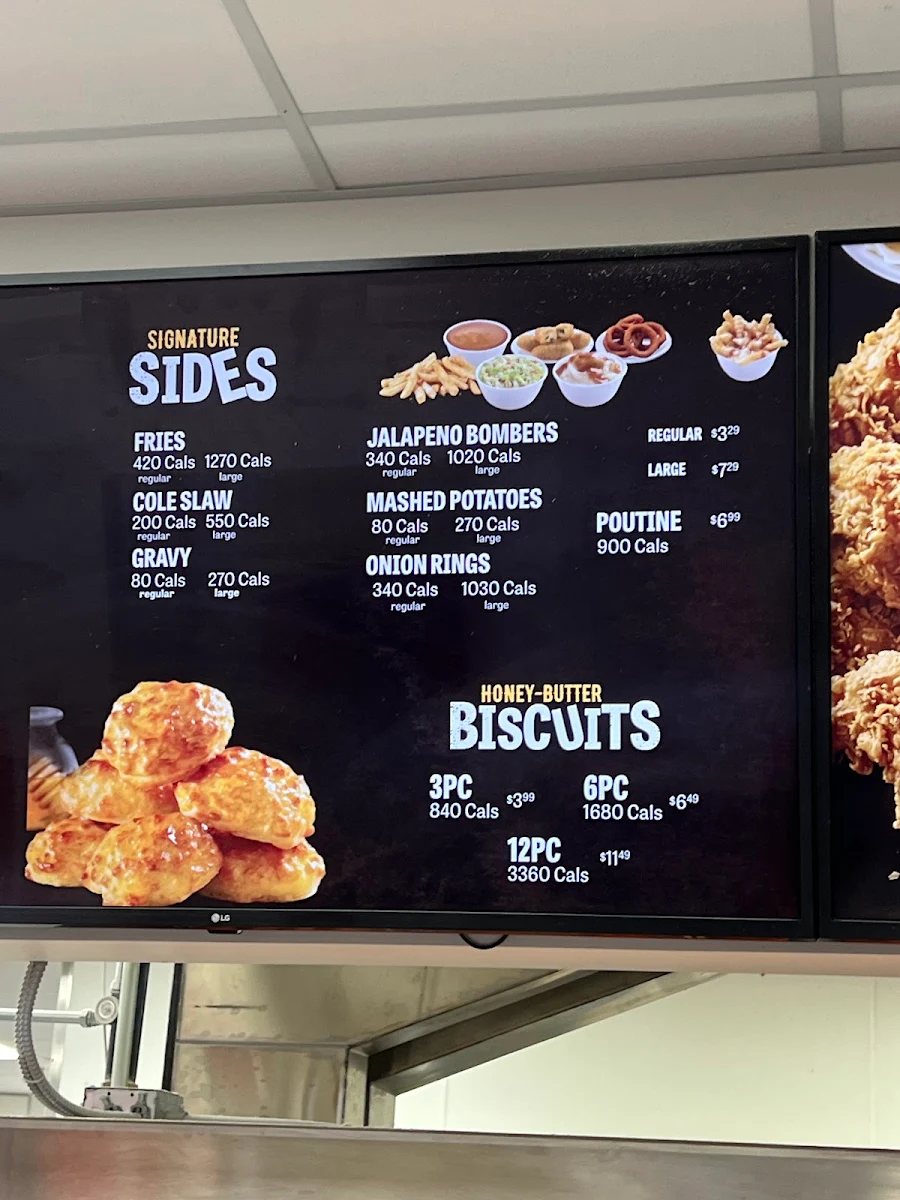 Menu, Church's Texas Chicken