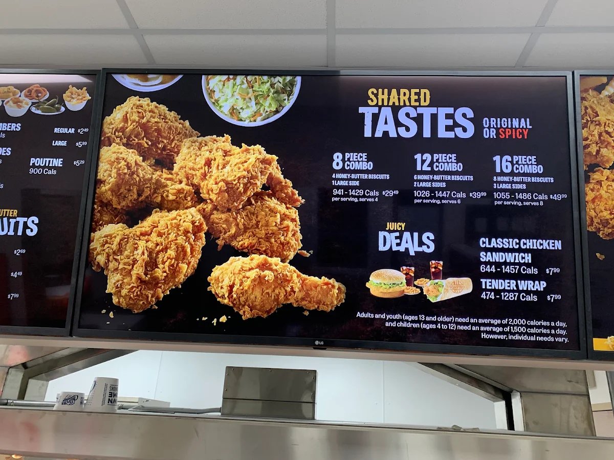 Menu, Church's Texas Chicken