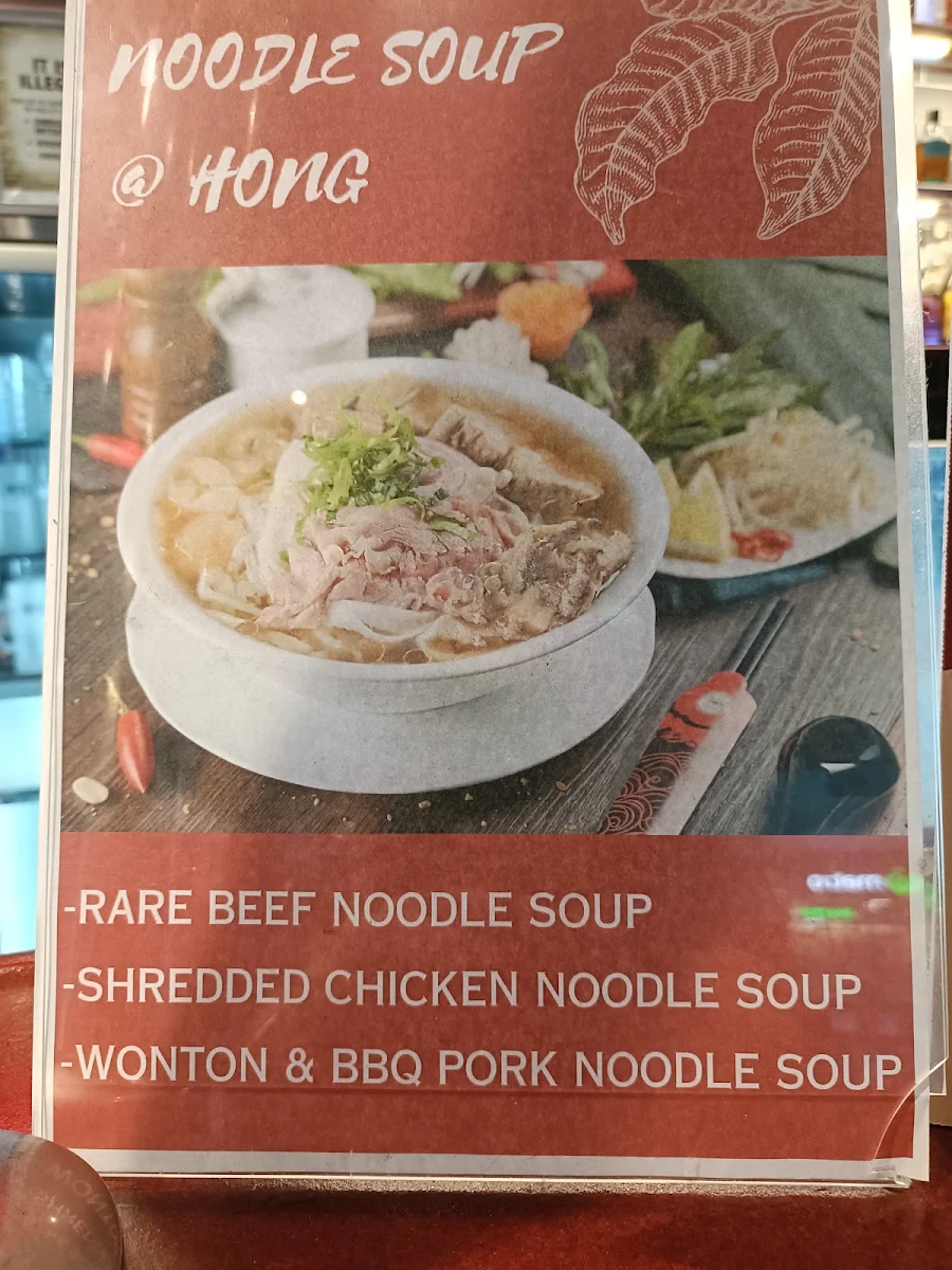 Menu, HONG KITCHEN & BAR